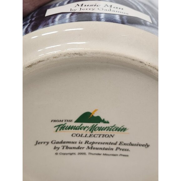 Vintage Thunder Mountain Ceramic Snowman Clamp Canister Kitchen Storage Jar - Picture 11 of 13